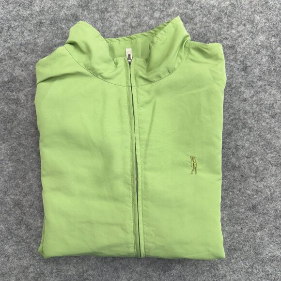 IZOD Women's Activewear Jacket Tennis Golf Outdoor, Green, 3/4 Zip, Size M - Picture 8 of 9